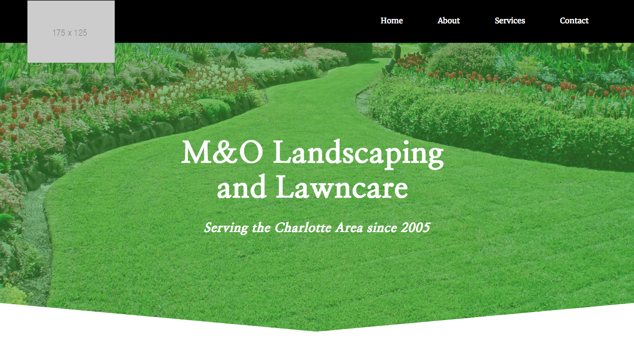 Hign Fidelity Mockup of M&O Landscaping